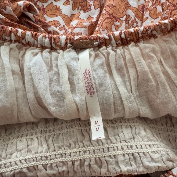 Free People Ultraviolet Maxi Dress in Tea Medium Open Back Boho Floral - Picture 11 of 12